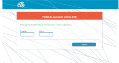 Desktop Screenshot of etbadmin.etb.net.co