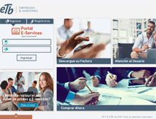 Tablet Screenshot of eservices.etb.com.co
